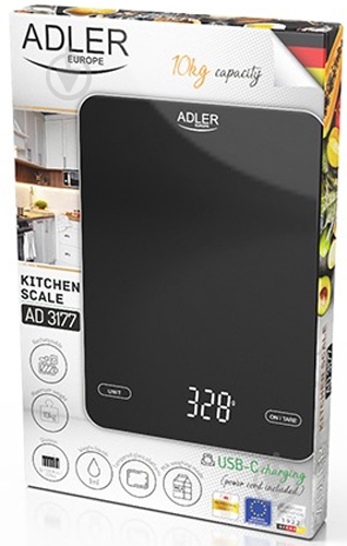 Весы кухонные Adler AD-3177B - фото 5