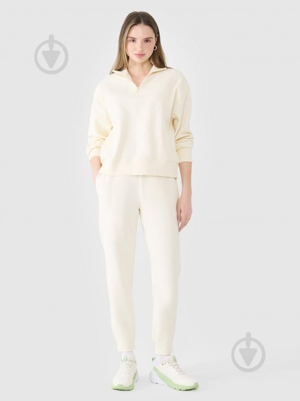 Свитшот 4F SWEATSHIRT F1545 4FWSS25TSWSF1545-11S р.XL бежевый - фото 4