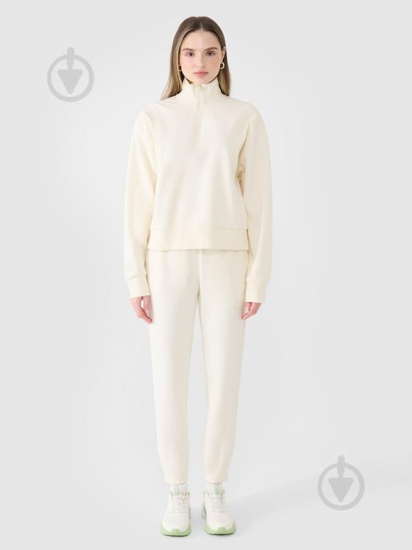 Свитшот 4F SWEATSHIRT F1545 4FWSS25TSWSF1545-11S р.XL бежевый - фото 6