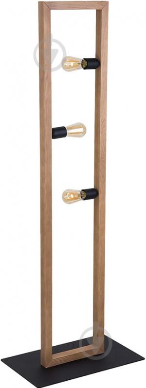 Торшер TK Lighting Metro 60 Вт E27 черный/дерево 5022 - фото 1