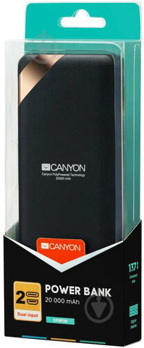 Повербанк Canyon 20000 mAh black (CNE-CPBP20B) - фото 8