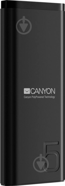 Повербанк Canyon 5000 mAh black (CNE-CPB05B) - фото 1