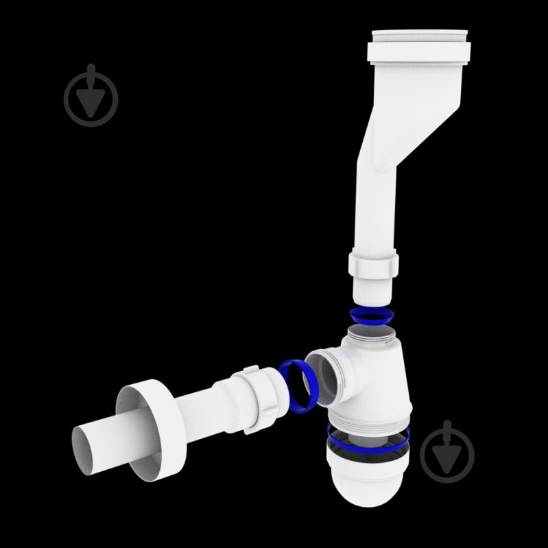 Сифон для писсуара ScandiSPA с трубкой 40/32*200 и розетками 32 и 40 - фото 3