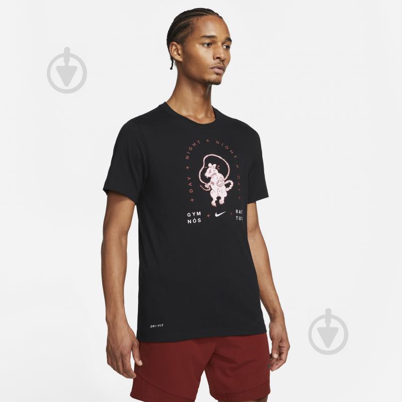 Футболка Nike M NK DF TEE GFX STY SU21 DA1768-010 р.M черный - фото 1