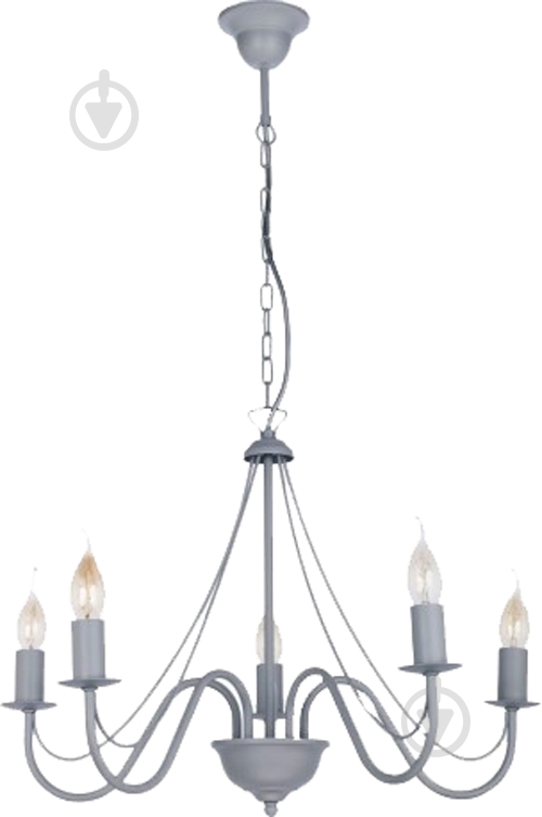 Люстра TK Lighting DIANA 5x40 Вт E14 серый 1924 - фото 1 Люстра TK Lighting DIANA 5x40 Вт E14 серый 1924 - фото 1