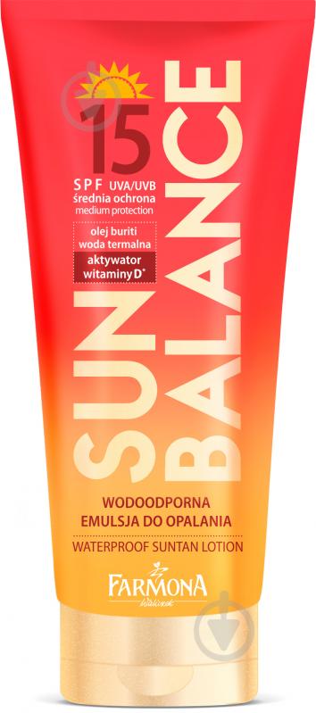 Лосьон солнцезащитный Farmona Sun Balance водостойкий SPF 15 150 мл - фото 1