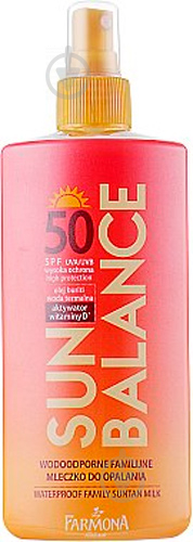 Молочко солнцезащитное Farmona Sun Balance Водостойкое SPF 50 200 мл - фото 1