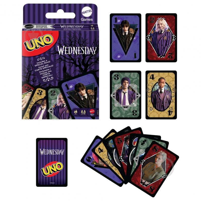 Игра настольная Uno «Wednesday» JHB18 - фото 2