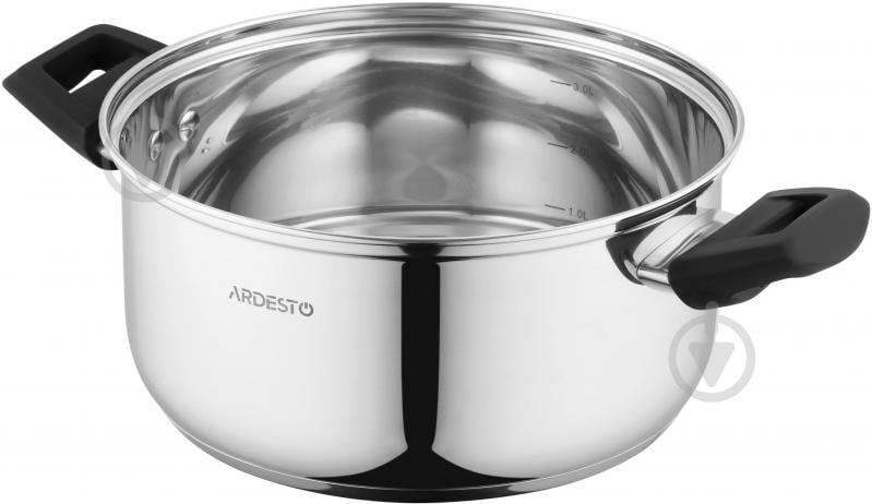 Кастрюля Ardesto Gemini Piemonte 3,8 л нержавеющая сталь AR3538G - фото 2