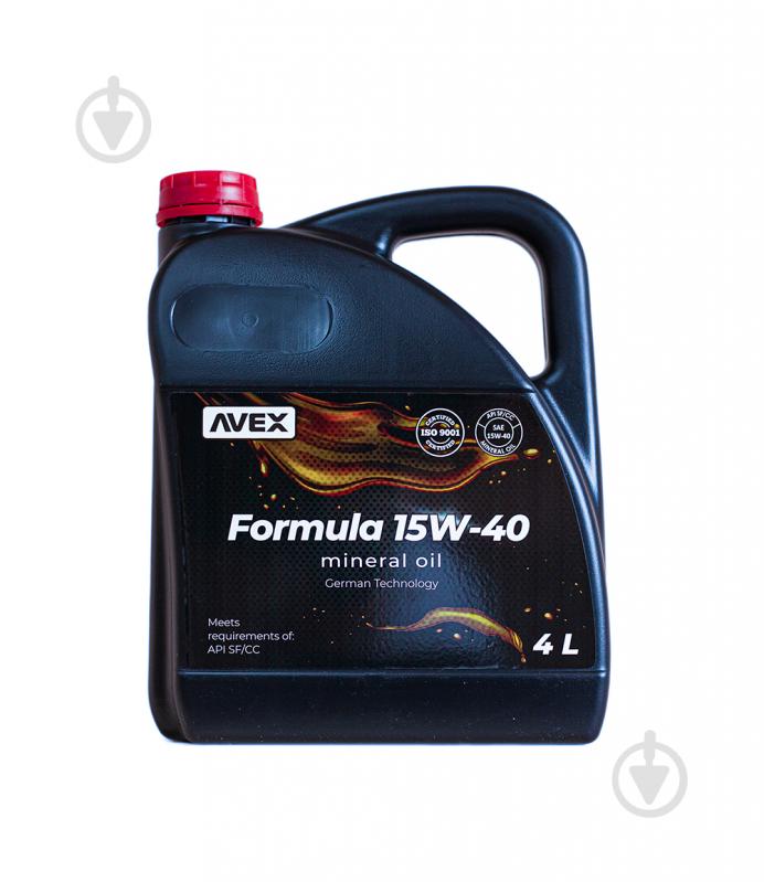 Моторне мастило Avex FORMULA 15W-40 4 л - фото 1