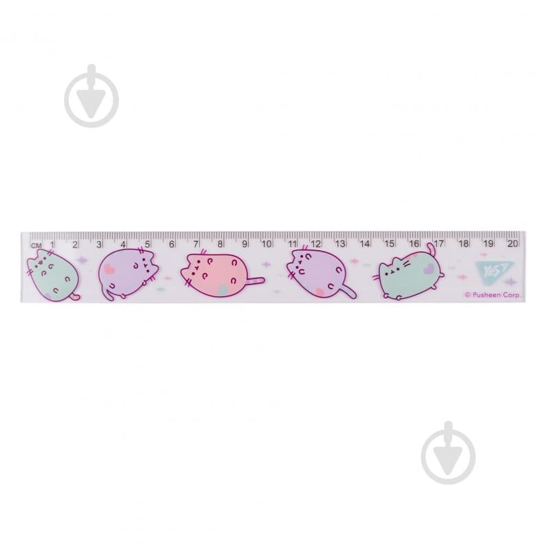 Лінійка вимірювальна Pusheen 20 см YES - фото 2 Лінійка вимірювальна Pusheen 20 см YES - фото 2