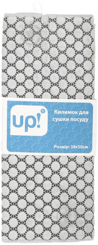 Килимок для сушіння посуду Мереживо сірий UP! (Underprice) - фото 4