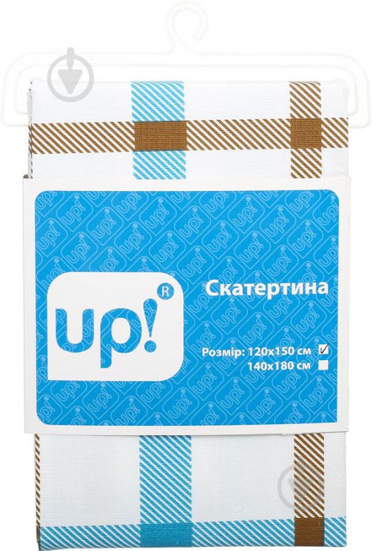 Скатертина Клітина 120x150 см білий із малюнком UP! (Underprice) - фото 3