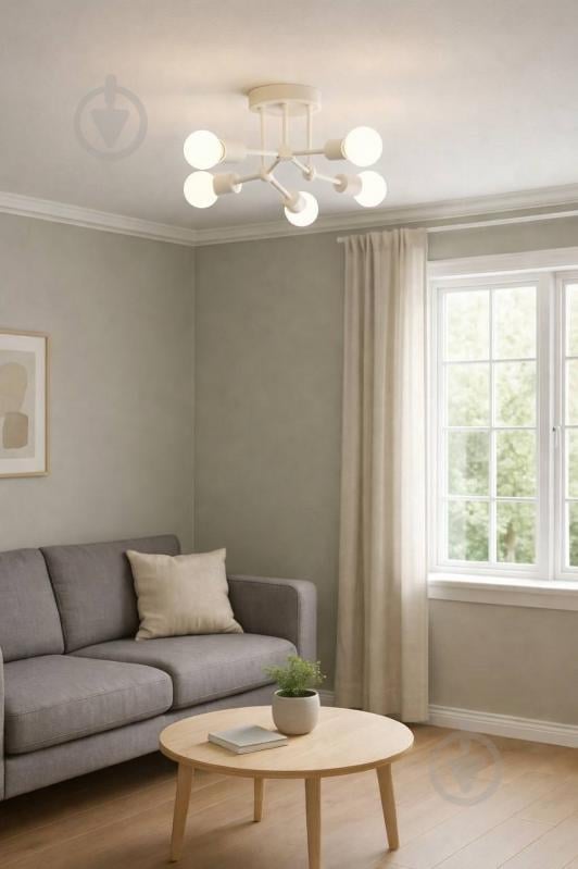 Люстра ELIOS 6x6 Вт E27 101 Белая DL1015 - фото 9