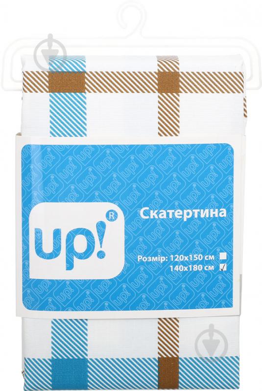 Скатертина Клітина 140x180 см білий із малюнком UP! (Underprice) - фото 3