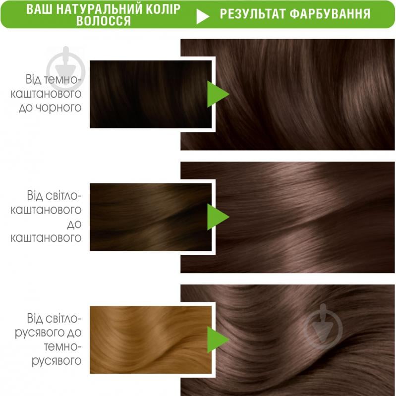 Крем-фарба для волосся Garnier Color Naturals 6.00 глибокий горіховий 110 мл - фото 3