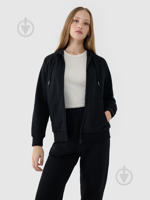 Джемпер 4F SWEATSHIRT F1541 4FWSS25TSWSF1541-20S р.XL чорний - фото 4