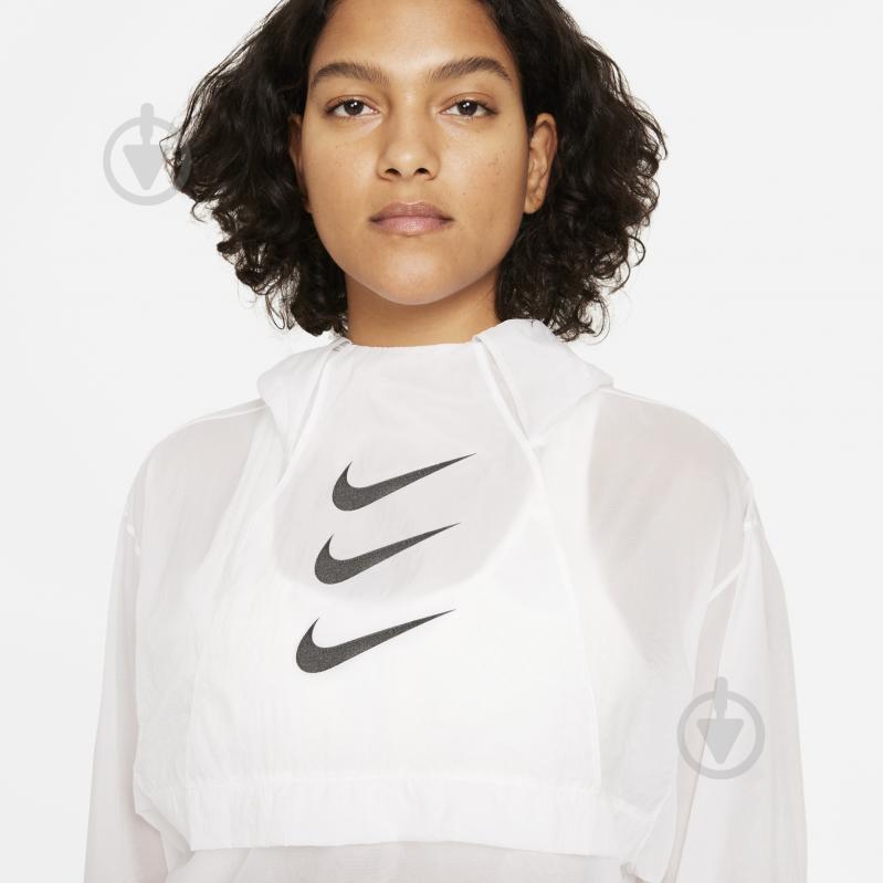 Вітрівка жіноча весняна Nike W NK RUN DVN PO PCKBL JKT DA1276-100 р.M біла - фото 7