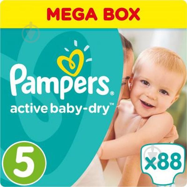 Підгузки Pampers Active Baby-Dry 5 11-18 кг 88 шт. - фото 1