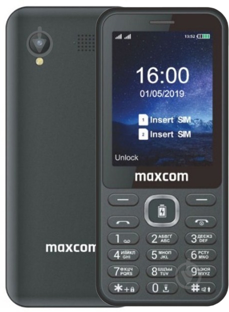 Мобільний телефон Maxcom MM814 Type-C black MM814 Type-C Black - фото 1