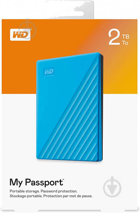 Внешний жесткий диск Western Digital My Passport 2 ТБ 2,5" USB 3.2 (WDBYVG0020BBL-WESN) blue - фото 5