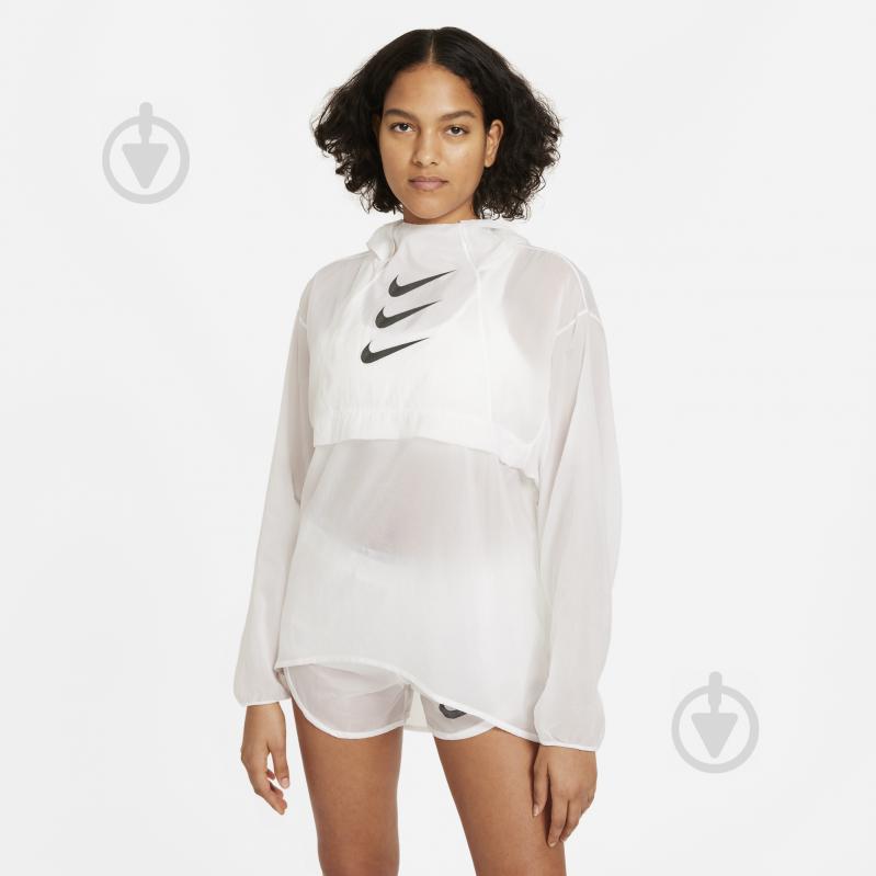 Вітрівка жіноча весняна Nike W NK RUN DVN PO PCKBL JKT DA1276-100 р.XS біла - фото 5