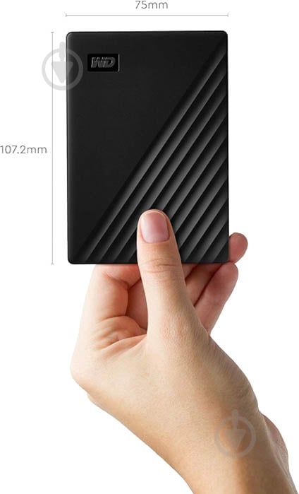 Зовнішній жорсткий диск Western Digital My Passport 2 ТБ 2,5" USB 3.2 (WDBYVG0020BBK-WESN) black - фото 6