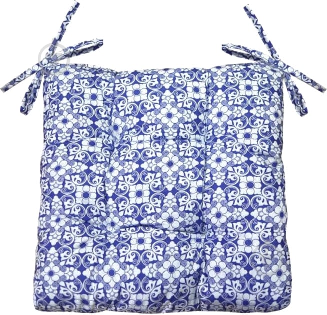 ? Подушка на стул Узор на синем 40х40 см Прованс • Купить в Киеве ...