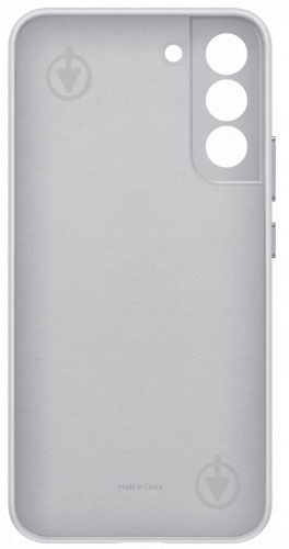 Чехол-накладка Samsung Leather Cover Light Gray (EF-VS901LJEGRU) для S22 - фото 5