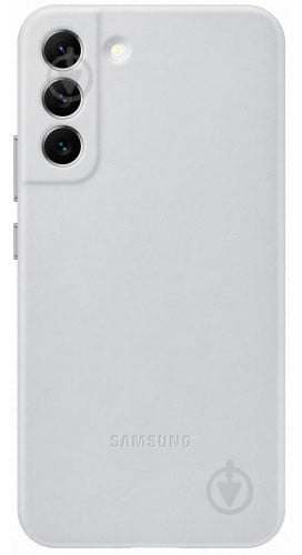 Чехол-накладка Samsung Leather Cover Light Gray (EF-VS901LJEGRU) для S22 - фото 1