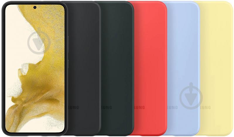 Чехол-накладка Samsung Silicone Cover Black (EF-PS901TBEGRU) для S22 - фото 6