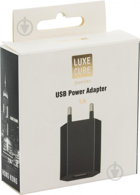 Сетевое зарядное устройство Luxe Cube 1А USB black - фото 3