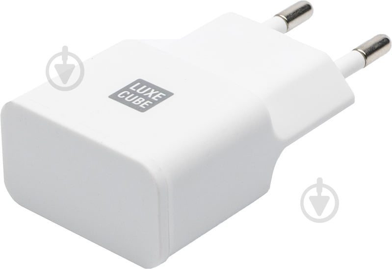 Мережевий зарядний пристрій Luxe Cube 2,1А USB white - фото 1