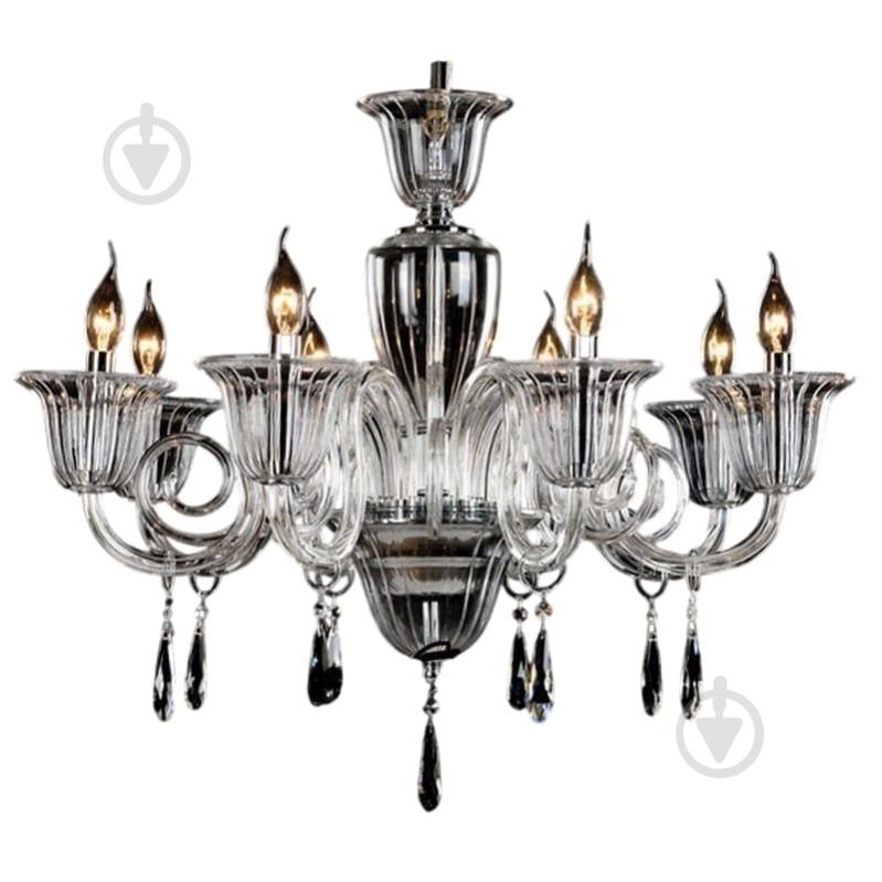Люстра подвесная EVT Lighting 8xE14 прозрачный/хром MLP-179336/8 - фото 1