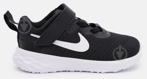 Кроссовки дитячі демісезонні Nike Revolution 6 NN(TDV) DD1094-003 р.19,5 черные - фото 6