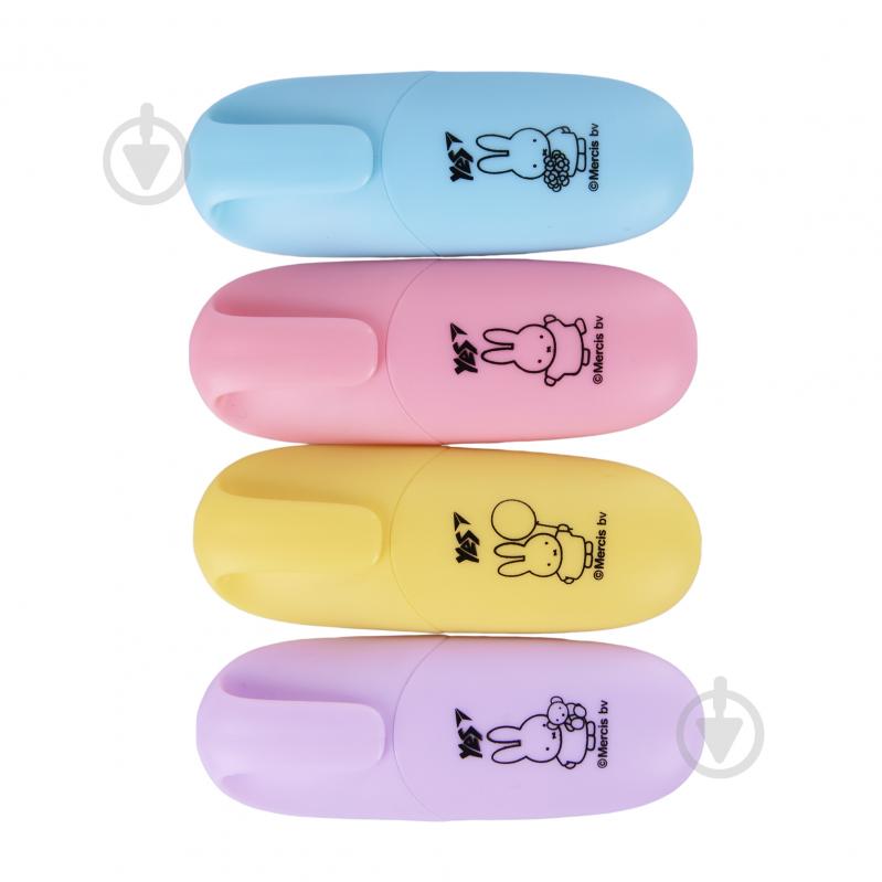 Маркер текстовый YES Miffy 4 шт. мульти 391093 - фото 2