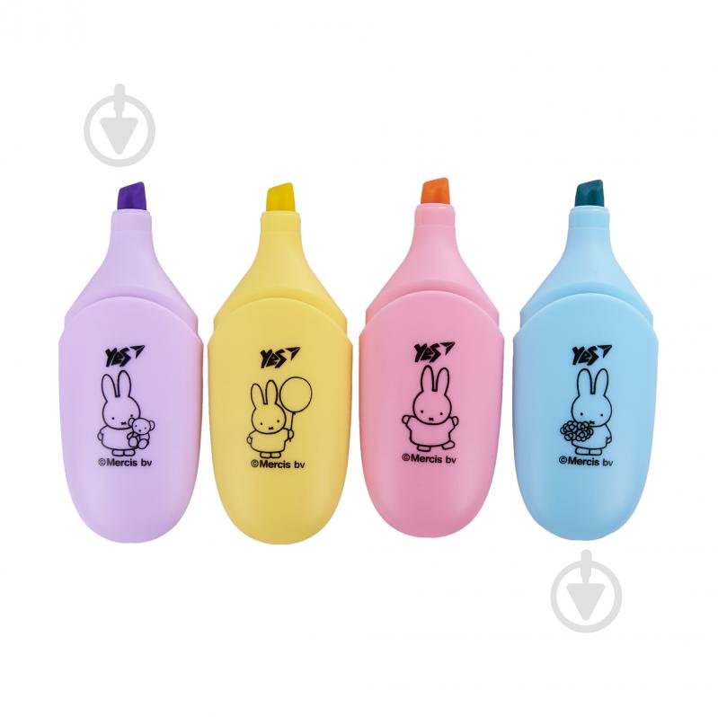 Маркер текстовый YES Miffy 4 шт. мульти 391093 - фото 4