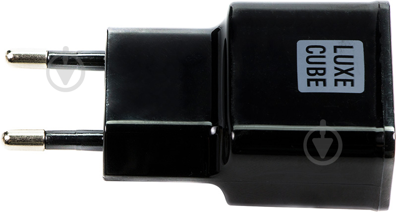 Мережевий зарядний пристрій Luxe Cube 2,1А USB black - фото 1