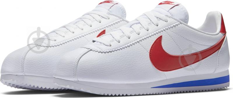 Кроссовки мужские демисезонные Nike CLASSIC CORTEZ LEATHER 749571-154 р.42 белые - фото 1