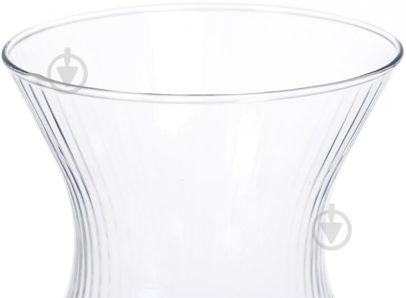 Ваза скляна Trendglass Lyra Luminous прозора 20 см - фото 3