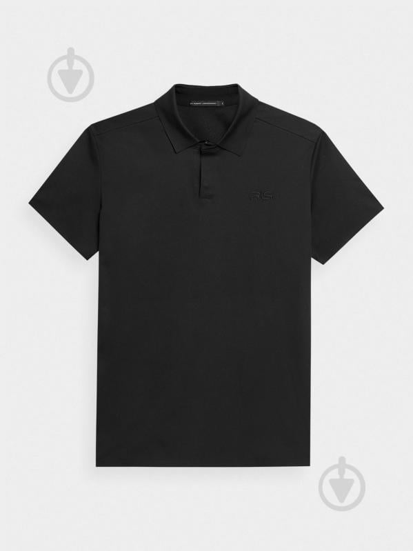 Поло 4F POLO SHIRT M008 RL9SS22TPTSM008-20S р.XL черный - фото 1