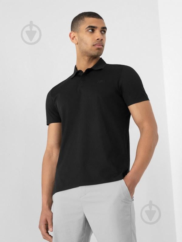 Поло 4F POLO SHIRT M008 RL9SS22TPTSM008-20S р.XL черный - фото 7