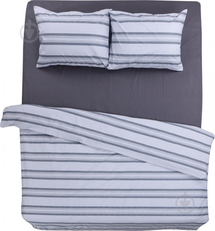 Комплект постельного белья Basic 2,0 серый серый La Nuit (без простыни) - фото 1