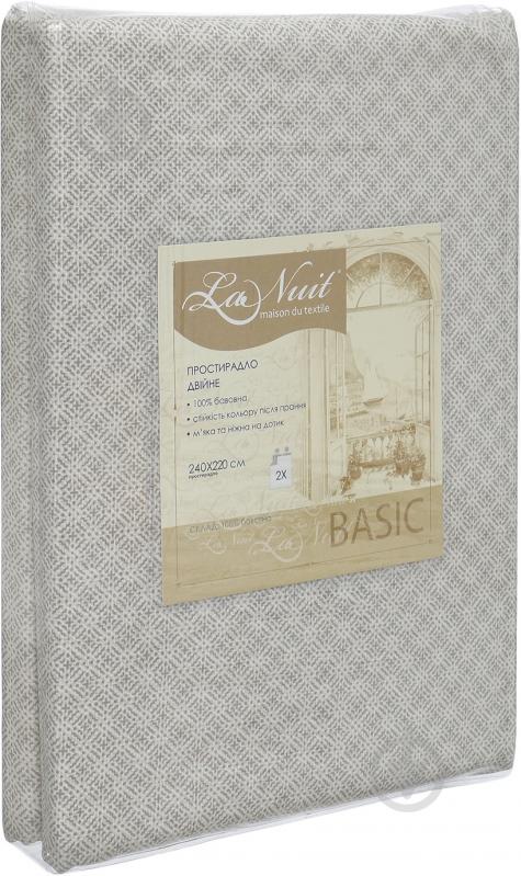 Простынь Basic 220x240 см бежевый La Nuit - фото 3