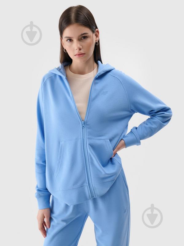 Джемпер 4F SWEATSHIRT F1763 4FWMM00TSWSF1763-32S р.XS блакитний - фото 1