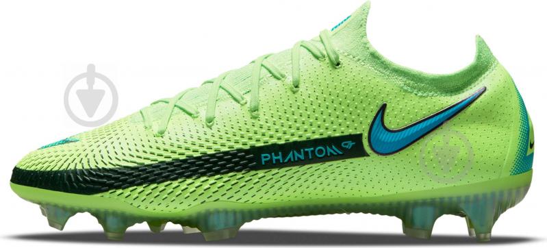 Бутсы Nike PHANTOM GT ELITE FG CK8439-303 р.45,5 салатовый - фото 3