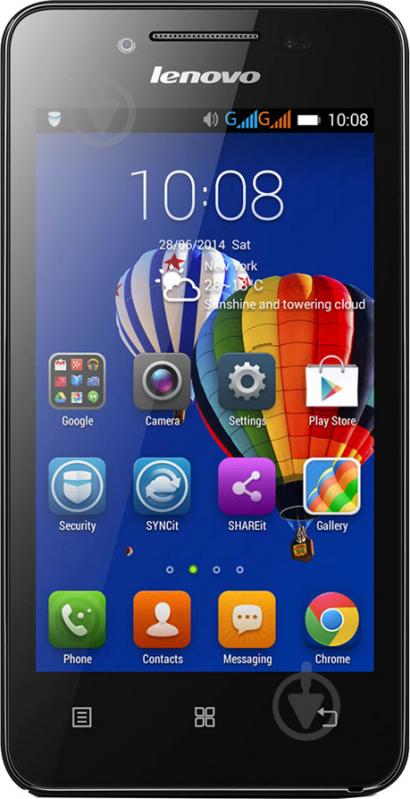 Смартфон Lenovo A319 Dual Sim 0,512/4GB black - фото 1