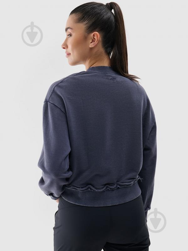 Свитшот 4F SWEATSHIRT F1742 4FWSS25TSWSF1742-22S р.XS синий - фото 4 Свитшот 4F SWEATSHIRT F1742 4FWSS25TSWSF1742-22S р.XS синий - фото 4