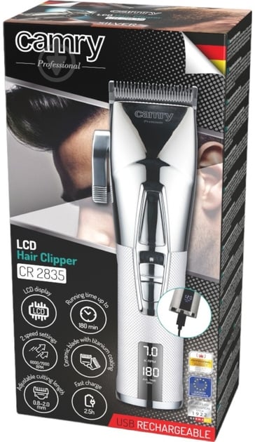Машинка для стрижки волос Camry CR-2835S - фото 9 Машинка для стрижки волос Camry CR-2835S - фото 9