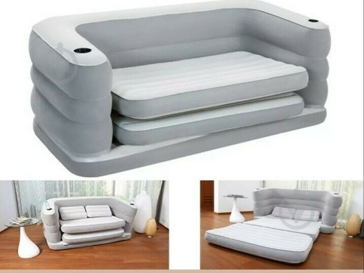 Кровать-диван Bestway Multi Max II Air Couch 200х160 см надувной белый - фото 3